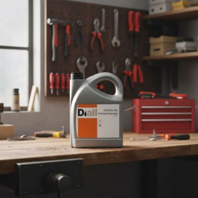 Bidon d'huile pour chaîne de tronçonneuse DIALL 5L