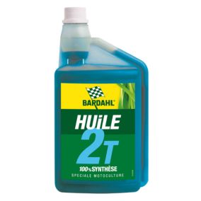 Bidon huile 2 temps Bardahl 1L spéciale motoculture
