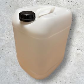 Bidon Jerrican Plastique 20 L litres Blanc Bouchon DIN 61 Liquides Alimentaires et Chimiques Ergonomique Empilable Réutilisable