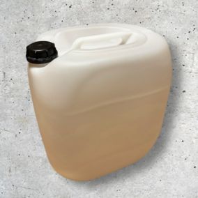 Bidon Jerrican Plastique 30 L litres Blanc Bouchon DIN 61 Liquides Alimentaires et Chimiques Ergonomique Empilable Réutilisable