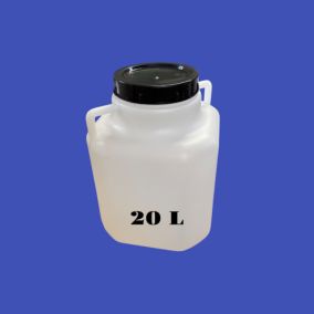 Bidon Plastique 20 Litres avec Large Ouverture 18,5 cm