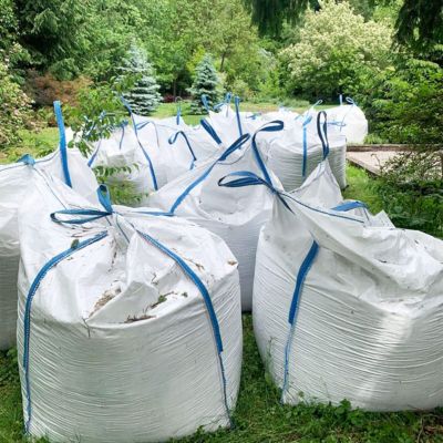 Big bag 1000 kg, résistant pour gravats, conteneur blanc