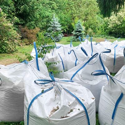 Big bag 1000 kg, résistant pour gravats, conteneur blanc