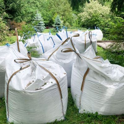 Big bag 500 kg, résistant pour gravats, conteneur blanc