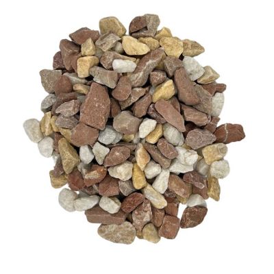 BIG BAG de +/- 1000 Kg Gravier Brisa de Pierre Naturelle Rouge, Blanche et Jaune 8/16 mm - Livraison PREMIUM