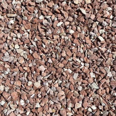BIG BAG de +/- 1000 Kg Gravier Silico-Calcaire Rouge Espagne 8/16 mm - Livraison PREMIUM
