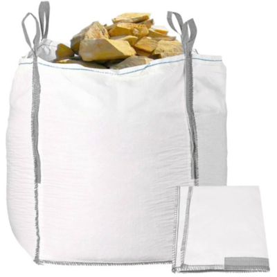 Big bag pour gravats 1000 kg, résistant, 145x90x90 cm, conteneur avec poignées