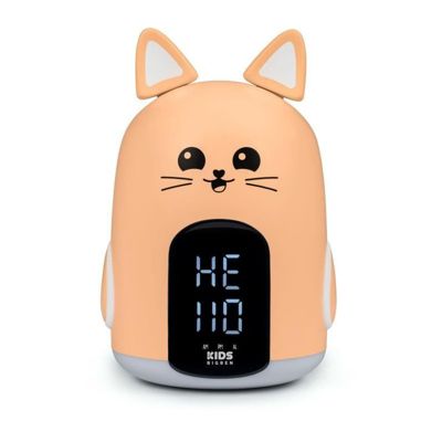 Bigben - Reveil Veilleuse Mia - Design Chat - Eclairage LED Reglable - Reveil Lumineux