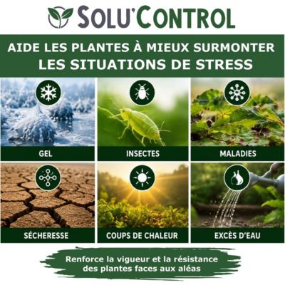 Biostimulant Concentre d'Ail, d'Ortie et de Plantes Solu'Control Vege ...