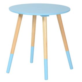 BJARNI - Table Basse Ronde Bleue