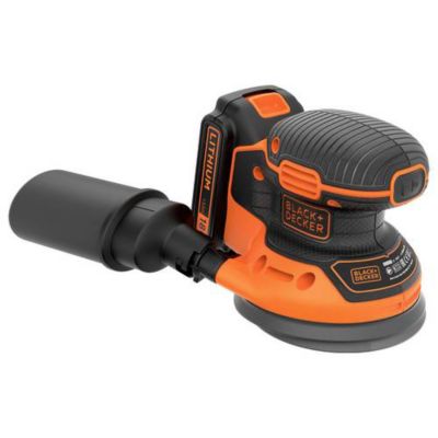 Black & Decker BDCROS18-QW Ponceuse excentrique sans fil 18 V avec batterie 1,5 Ah et chargeur