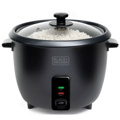 Black+decker Cuiseur a riz multifonctions 700w 1.8l couvercle verre panier amovible - bxrc1800e