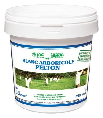 Blanc arboricol Pelton pour tronc d'arbre 1L