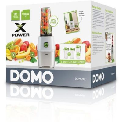 Blender 0.6l 1000w blanc/argent Domo DO700BL x power