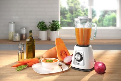 Blender 1.75l 800w blanc Moulinex LM430110 blendforce glass