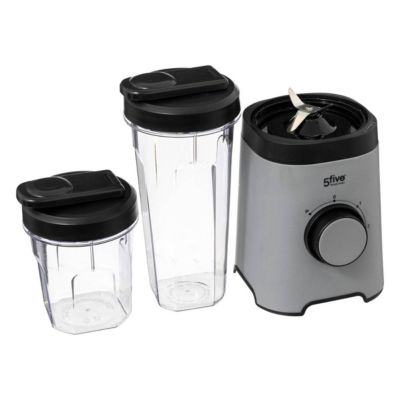 Blender avec 2 bouteilles 300ml / 600 ml - Gris- 5five