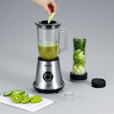 Blender classique avec extracteur de nutriments - 500W - Capacité 1L - Lames inox