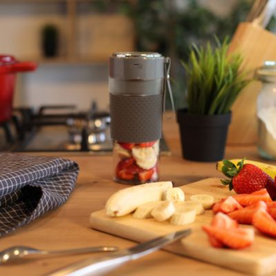 Blender individuel portable gris