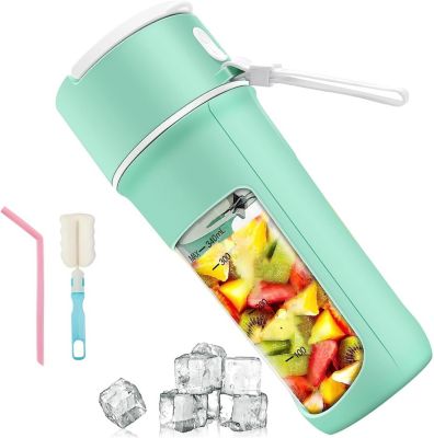 Blender électrique portable Smoothie 0,34L 55W avec Type-C rechargeable vert