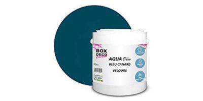 Bleu Canard Peinture murale acrylique aspect velours Aqua Déco - 2,5L