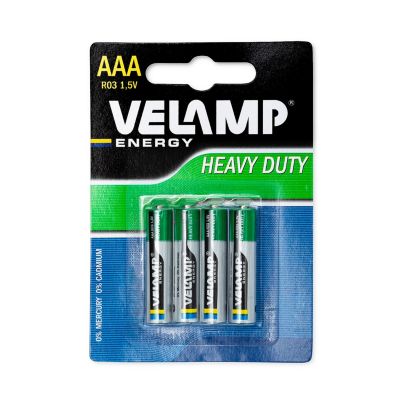 Blister de 4 piles R03 AAA saline
