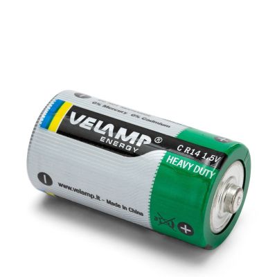 Blisters de 2 piles R14 (type C) salines