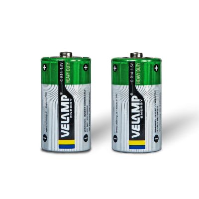 Blisters de 2 piles R14 (type C) salines
