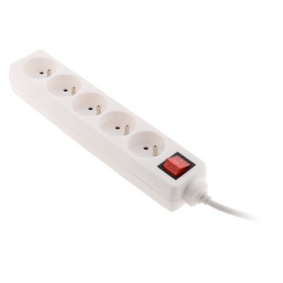 Bloc 5 prises + interrupteur 1m Zenitech