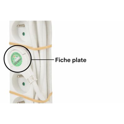 Bloc 5 prises + interrupteur 1m Zenitech