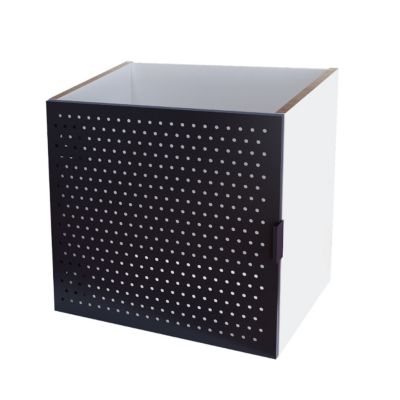 Bloc avec porte en métal pour étagère cube GoodHome Mixxit noir