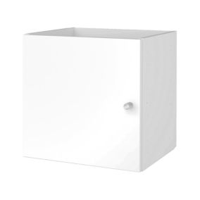 Bloc avec porte pour étagère cube GoodHome Mixxit blanc