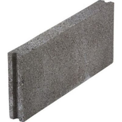Bloc béton planelle 4 x 19 x 50cm gris