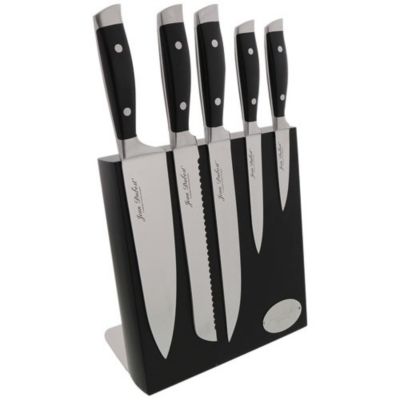 Bloc de 5 couteaux aimanté massif inox Jean Dubost DM021220X70055 massif