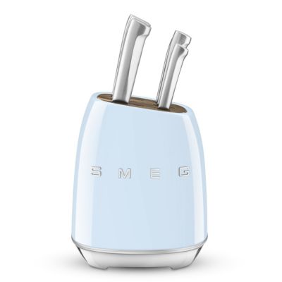 Bloc de 6 couteaux bleu Smeg KBSF02PB