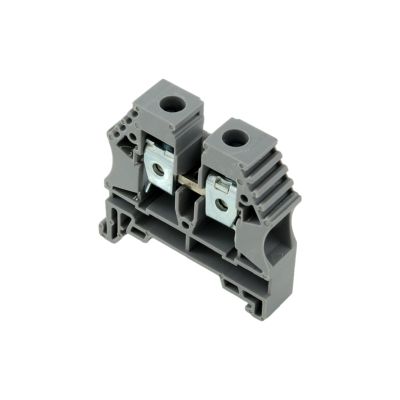 Bloc De Jonction 10mm² - Borne Er10 Grise - 65a Max - Connexion à Vis Section Max 16mm² - Montage Sur Rail Din