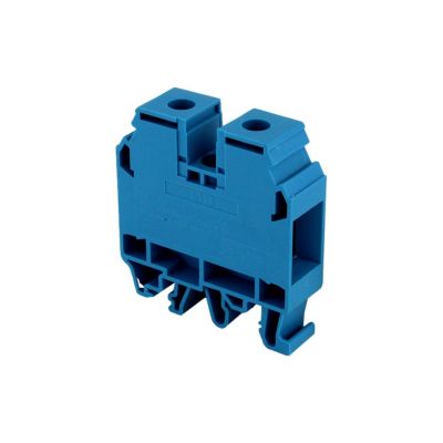 Bloc De Jonction 35mm² - Borne Er35 Bleue - 115a Max - Connexion à Vis - Montage Sur Rail Din