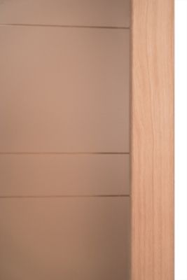 Bloc porte 1 Vitrage CASSIOPEIA bois chêne européen 2040 x 830 Gauche