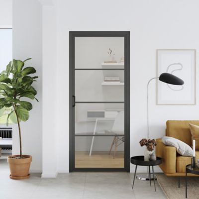 Bloc porte 4 vitrages poussant gauche H 204 X L 83 cm