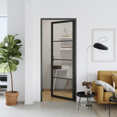 Bloc porte 4 vitrages poussant gauche H 204 X L 83 cm