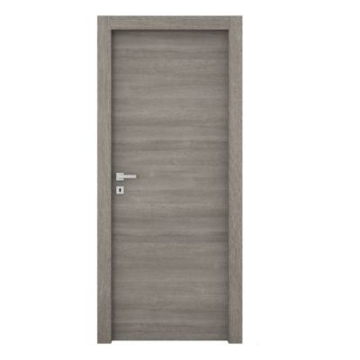 Bloc-porte Alexia gris clair H.204 x l.63 cm, poussant droit