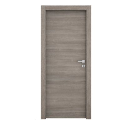 Bloc-porte Alexia gris clair H.204 x l.83 cm, poussant gauche
