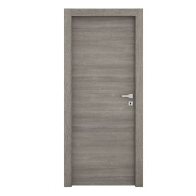 Bloc-porte Alexia gris clair H.204 x l.83 cm, poussant gauche