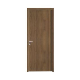 Bloc-porte Alpille effet noyer naturel H.204 x l.83 cm, réversible