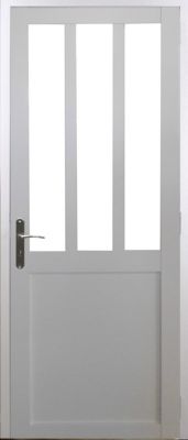 Bloc Porte Atelier Blanc H204 X L73 Cm Côte Tableau P.droit Gd Menuiseries