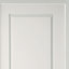 Bloc-porte blanc 2 panneaux pleins H.204 x l.73 cm, poussant droit