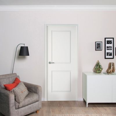 Bloc-porte Camargue blanc H.204 x l.83 cm, poussant gauche