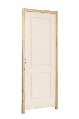 Bloc-porte Camargue blanc lisse H.204 x l.83 cm, poussant droit