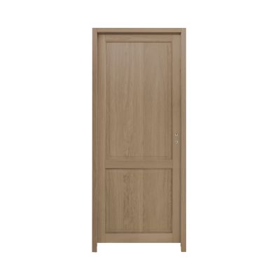 Bloc-porte Camargue effet chêne naturel H.204 x l.83 cm, poussant gauche