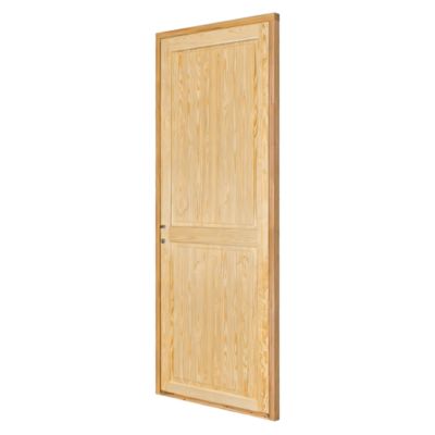 Bloc-porte Camargue pin H.204 x l.73 cm, poussant droit