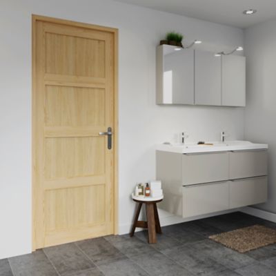 Bloc-porte Connemara pin H.204 x l.83 cm, poussant gauche